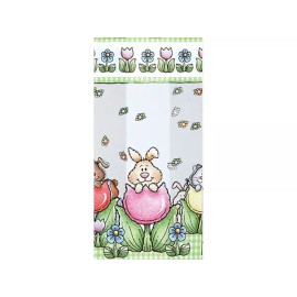Unbranded 20 Spring Garden Friends 3-1/2x2x7-1/2" Cello Bags Easter Holiday Candy Treats