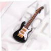NOLITOY Mini Electric Guitar Model Black Miniature Guitarra Decor with