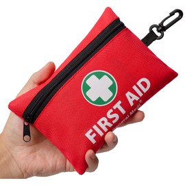 Mini First Aid Kit with 110 Essential Supplies for Home and Travel