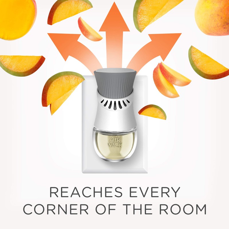 Air Wick Air Freshener, Electrical Plug-In, Island Mango, 19 ml