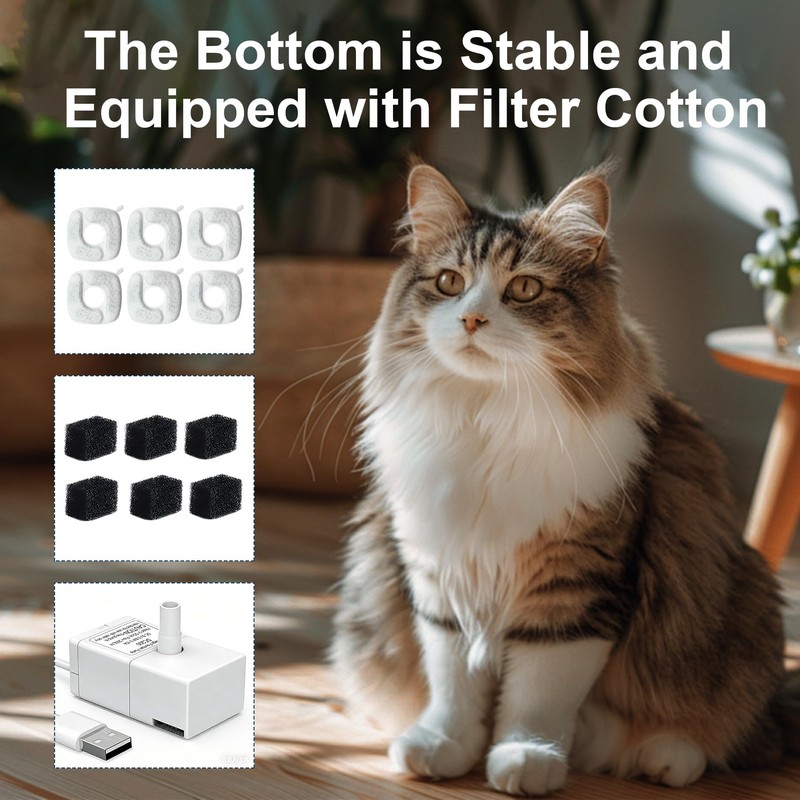 Cat Water Fountain Pump for 50oz, 84oz, 95oz Fountain, Ultra