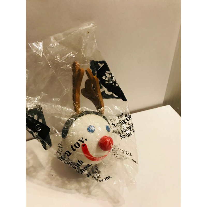 Jack in the Box Christmas Reindeer Collectible Antenna Ball New