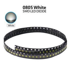 Coliao 200pcs 0805 White SMD LED Diode Lights Chips (2mm x 1.2mm DC 3V 20mA 180-210MCD) Super Bright Lighting Bulb Lamps Electronics Components Indicator Light Emitting Diodes