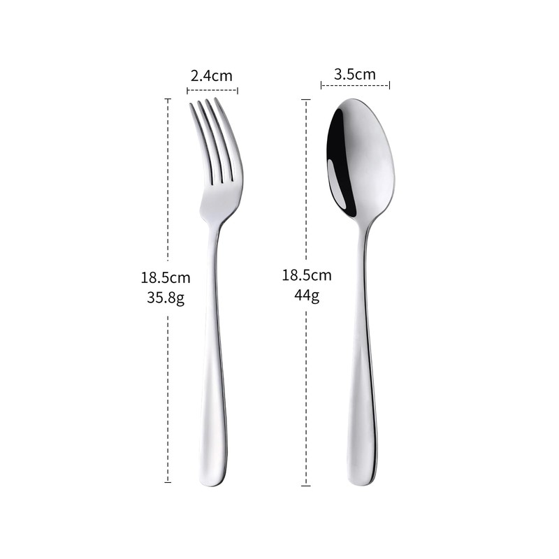 Buyer Star Spoon Fork Set, Dinner Spoon, Dinner Fork, 4