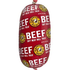 HAPPY HOWIE Natural Gourmet Meat Rolls Treat Bundle Packs of Beef and Turkey 12 oz