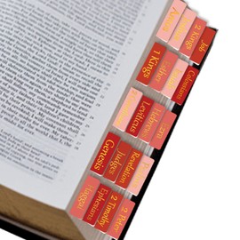 Starboling Bible Tabs,Red Reposition Laminated Bible Tabs,Bible tabs for Women,Remove & Replace Bible Index Tabs,Easy to Read and Apply Bible Tabs for Women and Man（3Sets-Red）