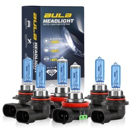 KINGSOFE Fit for Subaru Forester 2009-2018 High Performance Halogen Headlight Bulbs,9005 High Beam H11 Low Beam Headlamp Replacement Bulbs Kit,Pack of 4