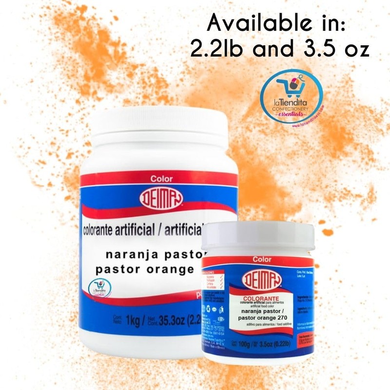 Deiman Artificial Food Color Pastor Orange 270 (2.2 lb)