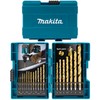 Makita HSS-TIN DIN338 Drill Bit, Set of 19, Case Included,