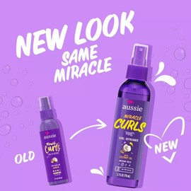 Aussie Miracle Curls Refresher Spray Gel With Coconut & Jojoba Oil 5.7 Fl oz, 4.272 Fl oz