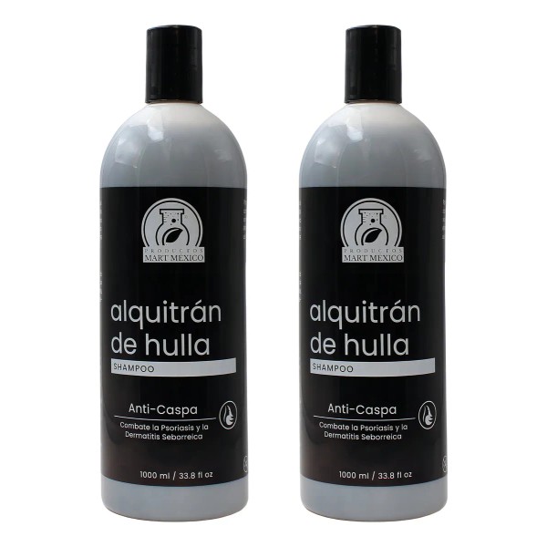 Shampoo Alquitrán De Hulla 2 Piezas (1 Litro C/u)
