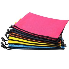 MMY 10 Pcs Matte Pearl Football Shirt PVC Bag Zipper Document Folder (A3)