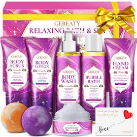 Self Care Gifts for Women,Unique Relaxing Birthday Gifts for Mom Wife Her,Stress Relief Spa Gifts Basket for Mothers Day Sister Friendship,Vanilla Bath Care Package Gift Set,Christmas Stocking Stuffer