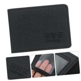 Tofficu 5Pcs PU License Holder Bifold Credit Card Organizer Wallet for Men Car Cards Wallet Lightweight Portable for Office and Daily Use