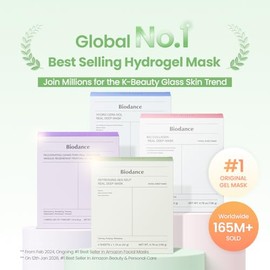 BIODANCE Mascarilla refrescante de algas marinas profundas, máscara de hidrogel durante la noche, calmante, control de aceite y sebo, cuidado de manch