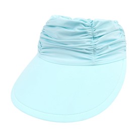 YAMEE Visor Cap Women's UV Protection, Sun Visor Women's Elastic Sun Shield, Lightweight Sun Hats Large Brim, Sun Visor Women's Summer Cap Breathable for Beach, Camping, Picnics, Hiking, lightblue