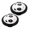 SEWACC 2pcs Cartoon Panda Center Pinch Lens Cap Cover Durable