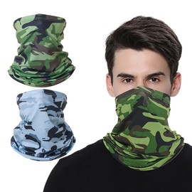 Waterproof Windproof Thermal Motorcycle Neck Warmer Gaiter, 2 pieces Warmer Balaclava Hood Unisex for Outdoor Sports, Multifunctional Neck Warmer Snood for Men & Women, Multicolor