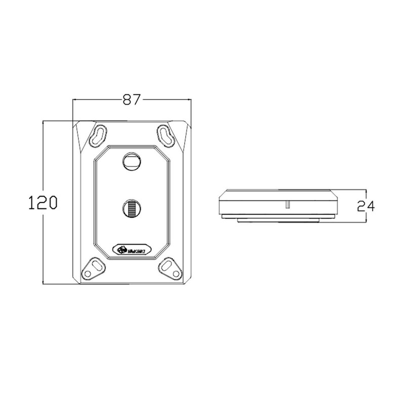 Bykski CPU-RAY-MC-M High-Efficiency CPU Water Cooling Block - Featuring High