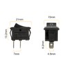 HUAREW Mini Rocker Switch T85 KCD1-101 2 Pin SPST Toggle