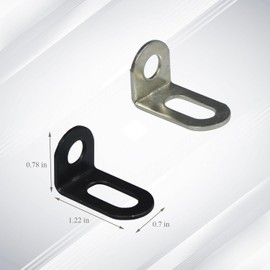 5 Pcs L Brackets - 18x20x31mm/0.7"x0.8"x1.2" Stainless Steel Corner Braces for Furniture, Shelves, and Wood (0.7in (18mm)-Silvery, 5)