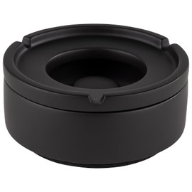APS Element 559 Wind Ashtray with Furniture Friendly Underside, Concrete, Black, Diameter 10.5 cm