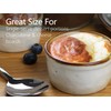 ONEMORE Ramekins 6 oz Oven Safe, Ceramic Souffle Dishes with