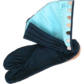 Kineya Tabi Socks, Kineya Invincible Underground Tabi, Navy Blue Surge Underground Tabi, 7 Pieces, Hand-sewn Bottom, Set of 2 (26.0 cm)