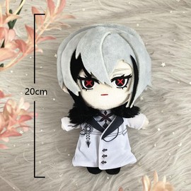 Zhongkaihua Anime Plush Figure Arlecchino Game Fatui Peripheral Plush Doll Cute Cartoon Plush Toy Gift for Games Fans 20 cm