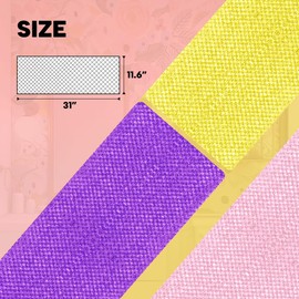 African Net Sponge,Bath Sponge, Exfoliating Scrubber,Bath Washcloth,Dead Skin Remover (Pink-Yellow-Purple)