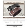BELTROAD 2 Pack Western Leather Belt Strap for Men Women