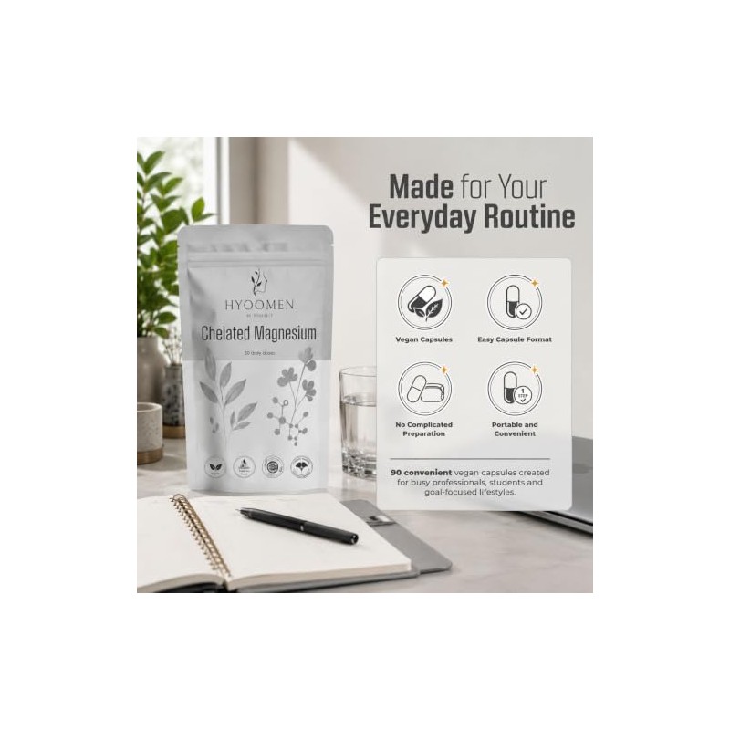 Chelated Magnesium Glycinate 1000 mg Single Source