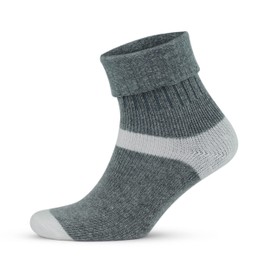 GoWith 2 Pairs Alpaca Wool Socks for Men/Women, Norwegian Warm Winter Sock, Thermal Crew Boot Sock, Unisex Heated Socks