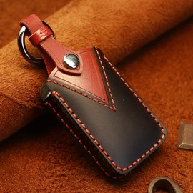 [YANMW] CX-60 Key Case, CX-30 Key Case, Compatible with Mazda 3 Sedan, Fastback, BP Series, CX-30, DM Series, New Model CX-8 Roadster, CX-5 Smart Key Case, Genuine Leather, Smart Key Holder, Cowhide