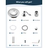 DLymtrx Replacement for Delta 13/14 Series BT14096 Trim Kit, Shower