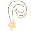 DALANE Stainless Steel Cute Hen Chicken Necklace 18K Gold-Plated Rooster