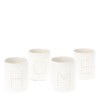 Glossy Ceramic Tealight Holders (set of 4) - HOME