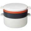ジョセフジョセフ (Joseph Joseph) 電子レンジ調理器 スタッカブルクッキングセット ストーン/オレンジ M-クイジーン (M-Cuisine) プラスチック製 45001