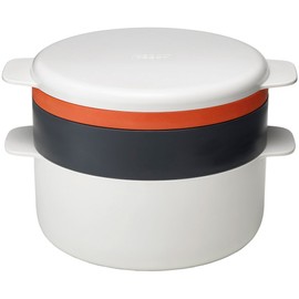 ジョセフジョセフ (Joseph Joseph) 電子レンジ調理器 スタッカブルクッキングセット ストーン/オレンジ M-クイジーン (M-Cuisine) プラスチック製 45001 4点セット 【正規品】