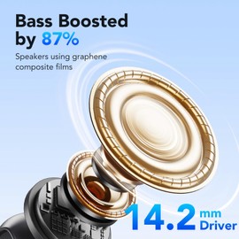 Wireless Earbuds, Ear buds Bluetooth 5.4 Headphones in Ear, 2025 New Bluetooth Earphones with 4 ENC Noise Cancelling Mic, Bass Boost 87%, 50H Ear phones with IP7 Waterproof, Fast Charge, LED Display