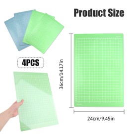 4 Stück Schneidematte für Cricut Joy Xtra, Schneidematte für Cricut, Grip Schneidematte, Rutschfester Matt für Cricut Zubehör Wiederverwendbare Schneidematte zum Basteln