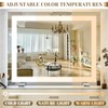 ROLOVE 22x20 Inch Lighted Vanity Mirror, 3-Mode Touch Dimming LED