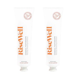 Risewell Remineralising Hydroxyapatite Natural Twin Pack Toothpaste - Fluoride, Paraben & SLS Free
