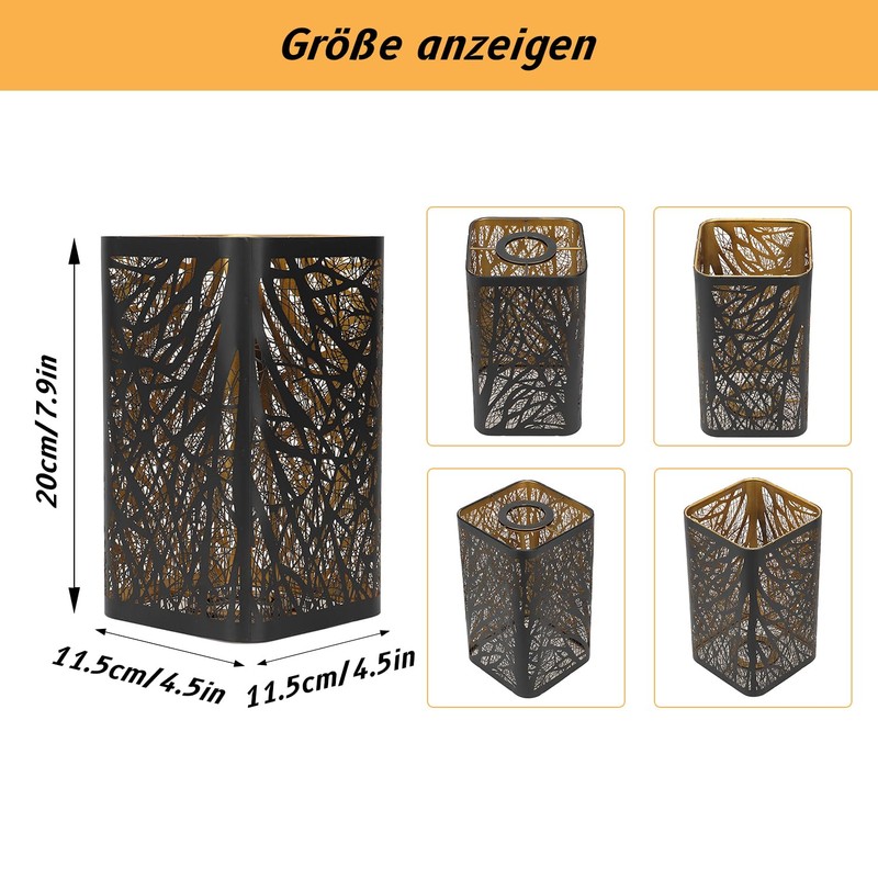 Glomora Tree Shadow Lamp Shade - Hollow Metal Lampshade for