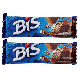 Milk Chocolate Bis Lacta - Box w/ 20 Units - 4.9oz | Chocolate ao Leite Bis Lacta - Caixa c/ 20 unidades - 140g - (PACK OF 02)