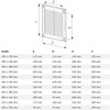 AirTech-UK Air Vent Grille White Plastic Wall Ducting Ventilation Cover