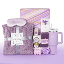 Birthday Gifts for Women Friendship Unique, Happy Birthday Gifts Basket for Women Mom Sister Best Friend Her Wife Girlfriend Daughter Aunt Coworker Boss, Bath Sets Spa Gift Baskets
