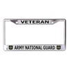 U.S. Army National Guard Veteran Chrome License Plate Frame