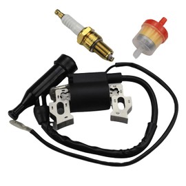 Ignition Coil Pack Spark Plug Kit for Predator 212cc 5.5 6.5 HP 69730 69727 196cc Coleman Ct200u Baja MB200 Motovox Hummerhead Gx160 Gx200 Generator Mini Bike Go Kart Pressure Washer Lawn Mower