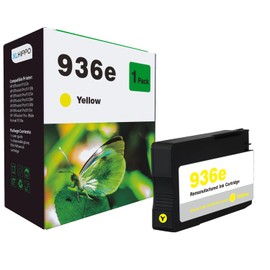 936e Yellow Ink Cartridge Compatible with HP 936 936e EvoMore Ink Cartridges Work on HP OfficeJet Pro 9110b 9125e 9128e 9130b 9135e, 9122e, Wide Format 9730e Printers (1 Yellow)